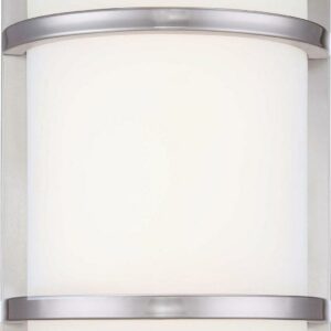 9801-144-L-Minka Lavery-Great Outdoors - Bay View - Led Outdoor Pocket Lantern In Contemporary Style - 9.5 Inches Tall By 7 Inches Wide-Brushed