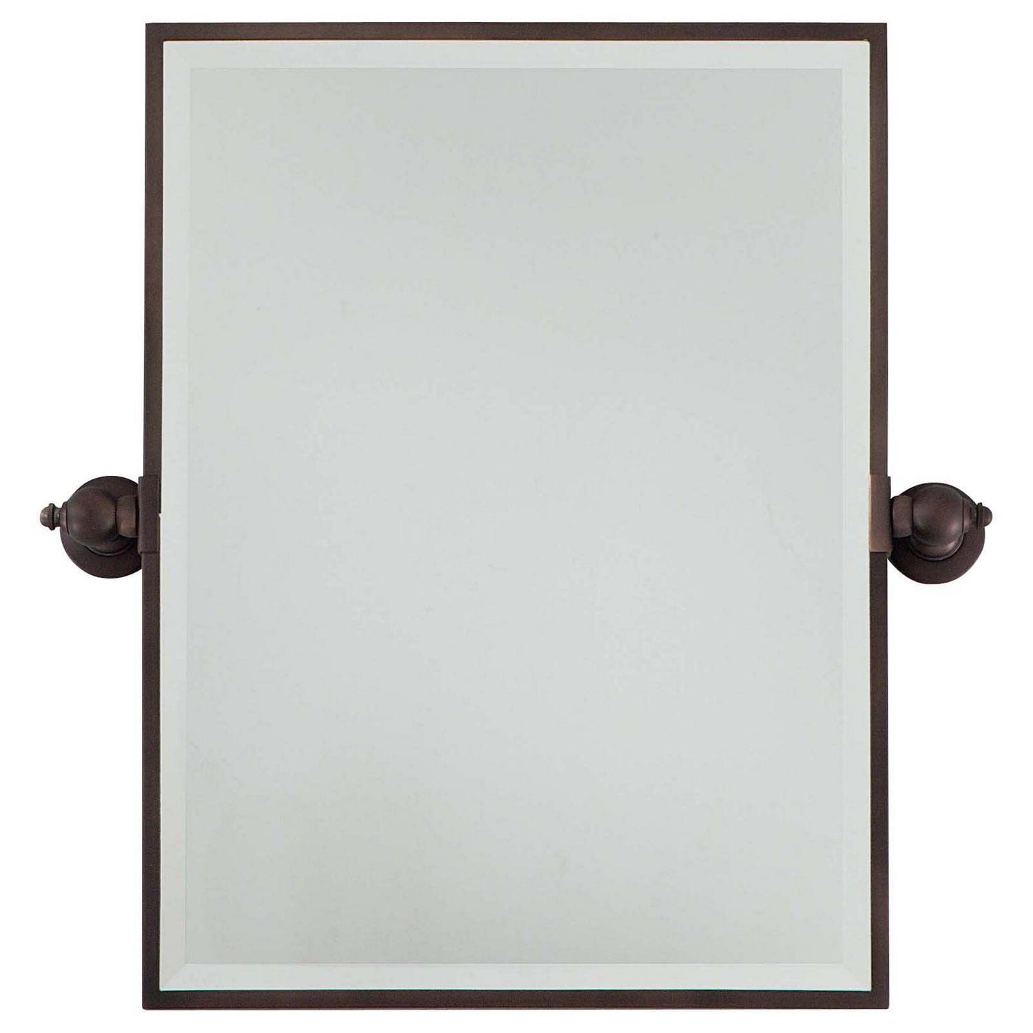 1440-267-Minka Lavery-Rectangular Beveled Mirror in Traditional Style - 24 inches tall by 18 inches wide-Dark Brushed Bronze Finish