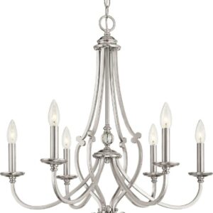 Minka Lavery - Savannah Row - Chandelier 6 Light Brushed Nickel in Traditional