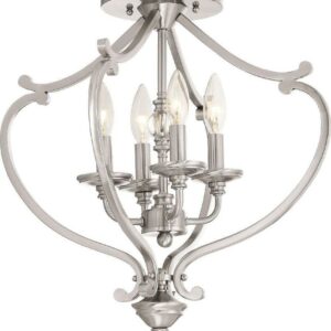Minka Lavery Savannah Row 18" Wide Brushed Nickel Ceiling Light