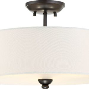 3286-589-Minka Lavery-Shadowglen - 3 Light Semi-Flush Mount in Transitional Style - 12 inches tall by 16 inches wide
