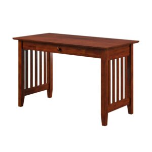 AFI Mission Solid Wood Writing Desk with Drawer, Walnut