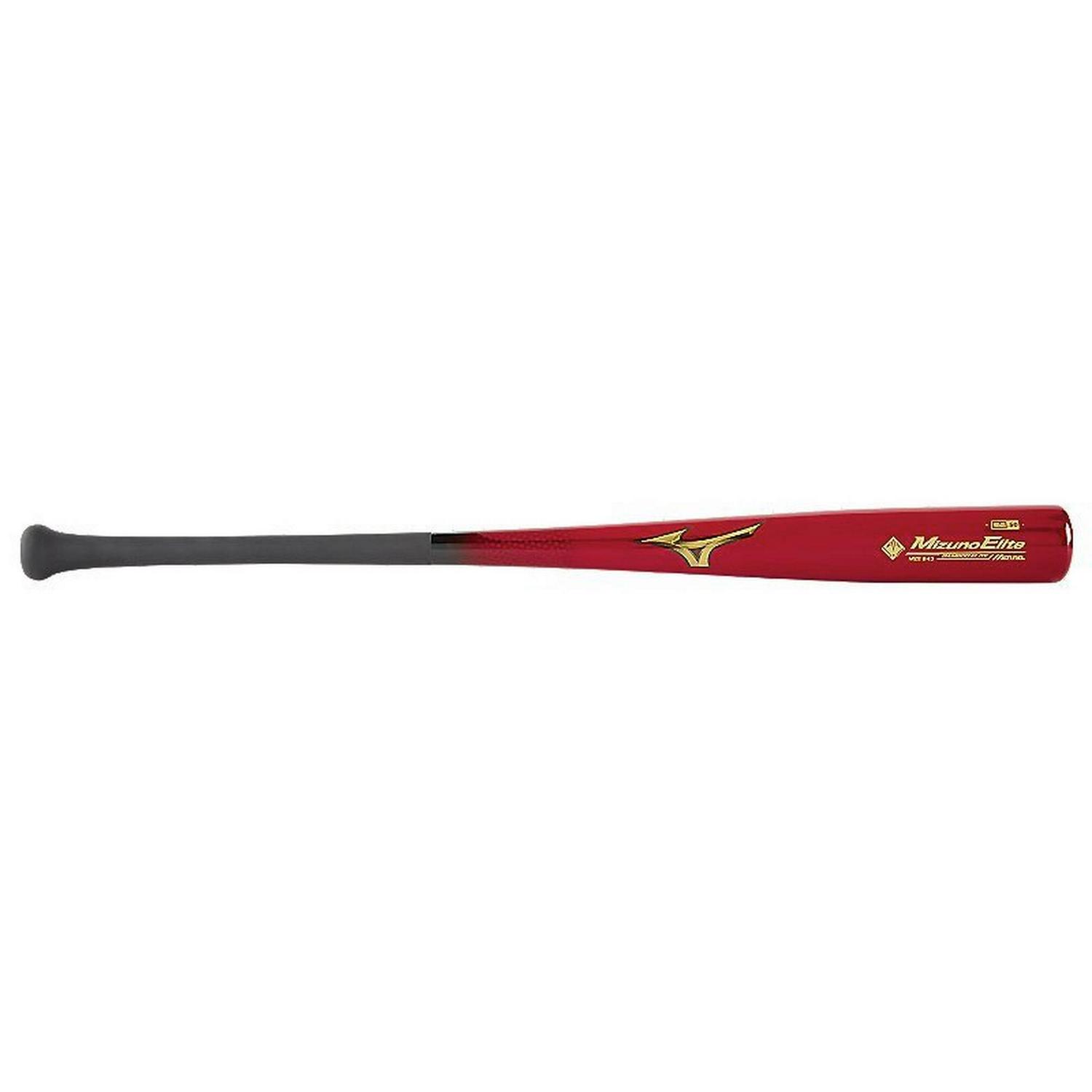 Mizuno Mze 243 Bamboo Elite Wood Baseball Bat, Size 32 Inches, Barbados Cherry-Black (1690)
