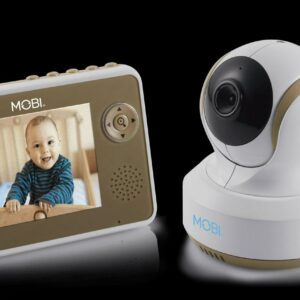 MobiCam DXR-M1 Baby Monitoring System With Smart Auto Tracking, Room Temperature, Lullabies
