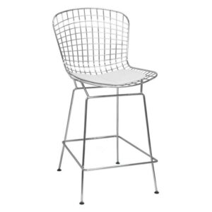 Chrome Wire Counter Stool