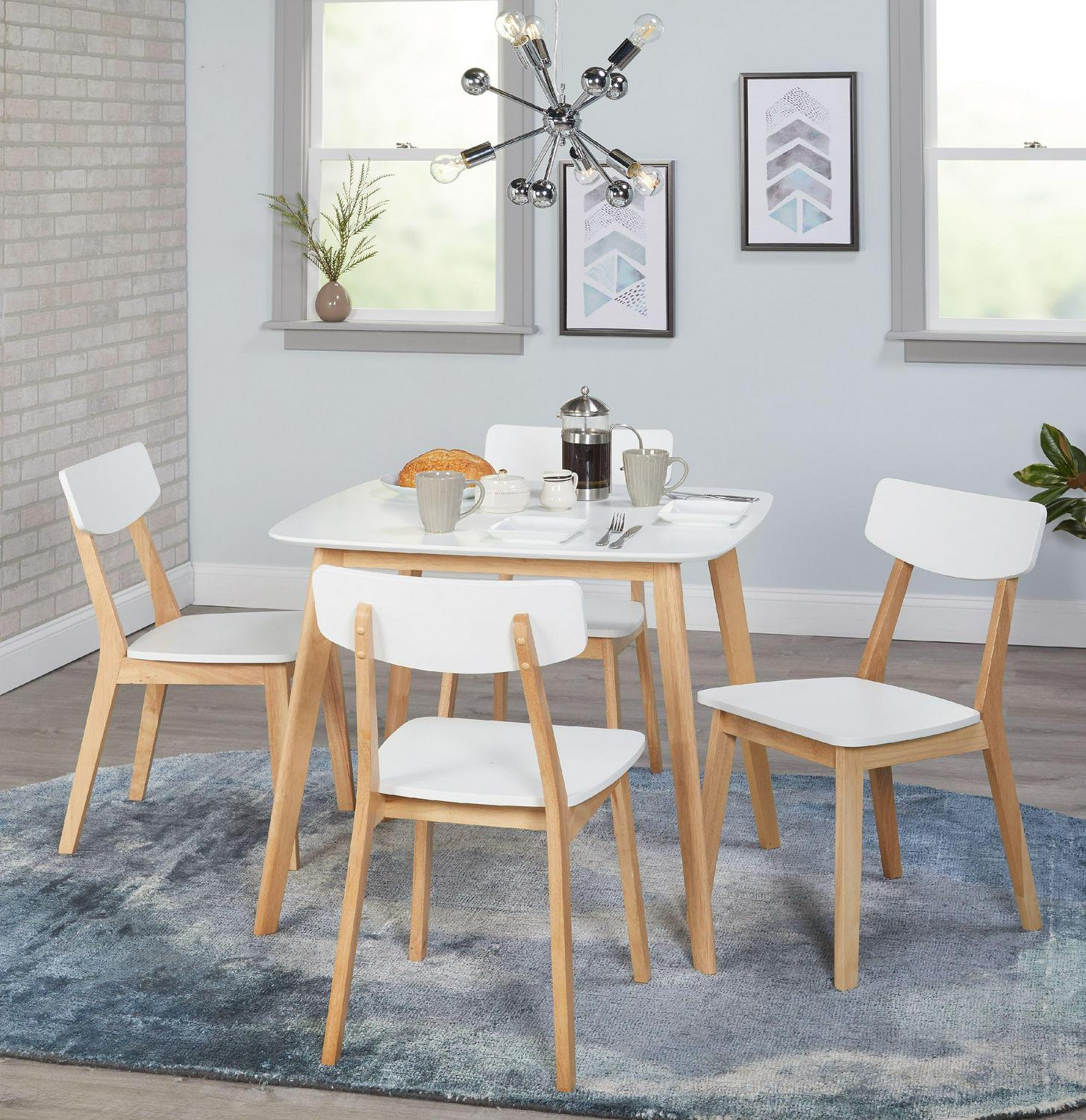 Simple Living Modern Dining Table - White - Image 3