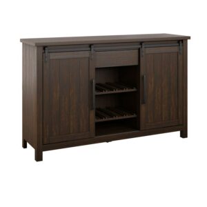 Twin Star Home Modern Farmhouse Buffet/Sideboard with Wine Storage