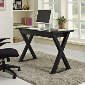 48" X-Frame Computer Desk in Black