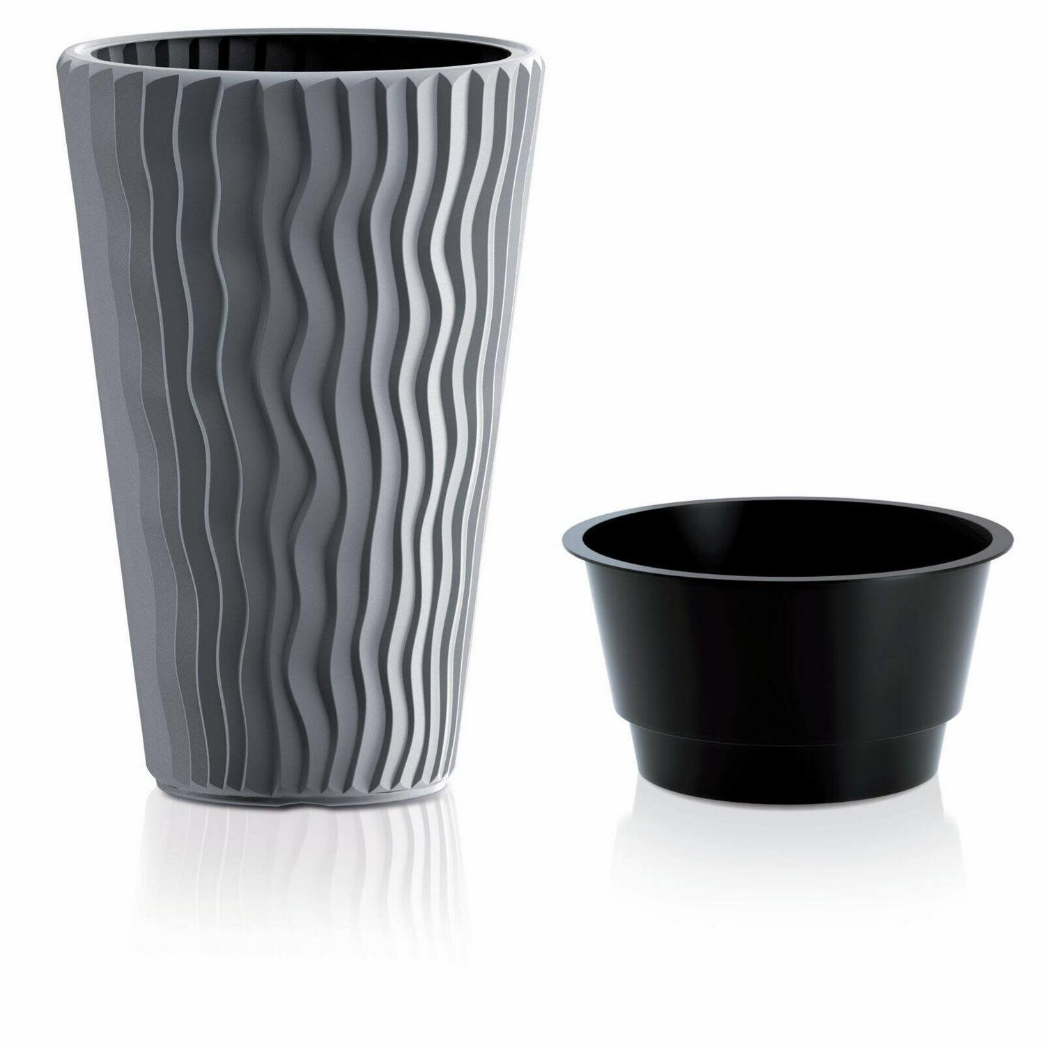 Modern Round Pot Planter with Insert - Image 4