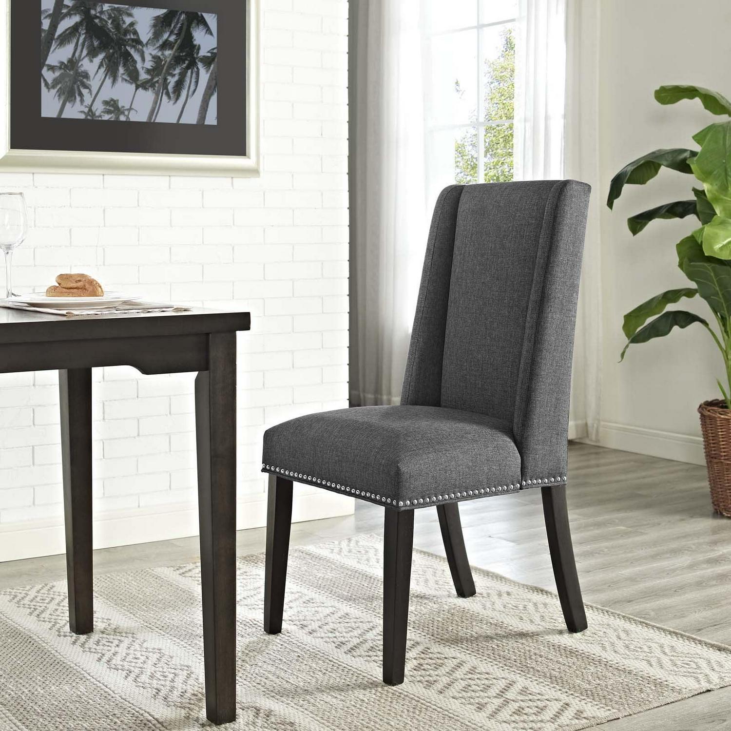 Baron Fabric Dining Chair Gray