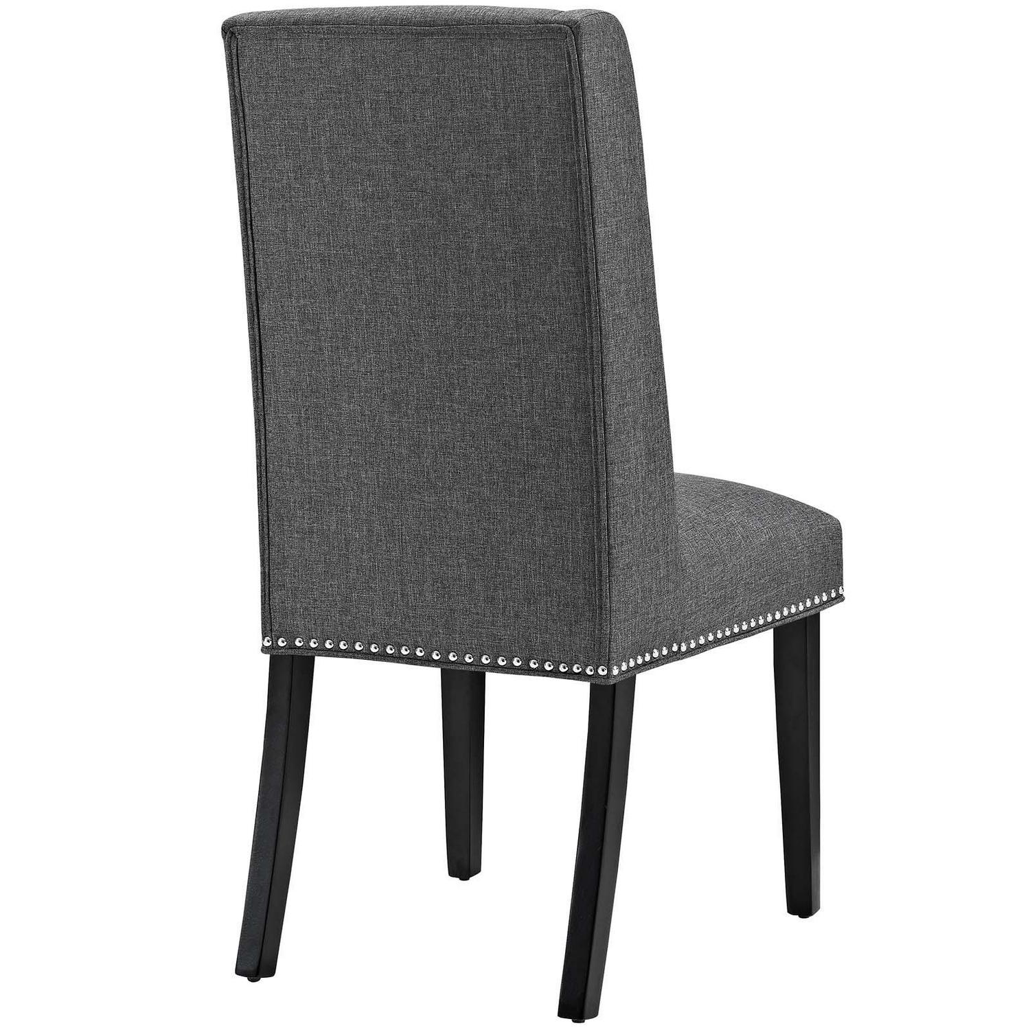 Baron Fabric Dining Chair Gray - Image 4
