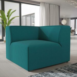 Modway Mingle Corner Sofa in Teal