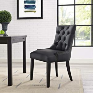 Regent Vinyl Dining Chair Black
