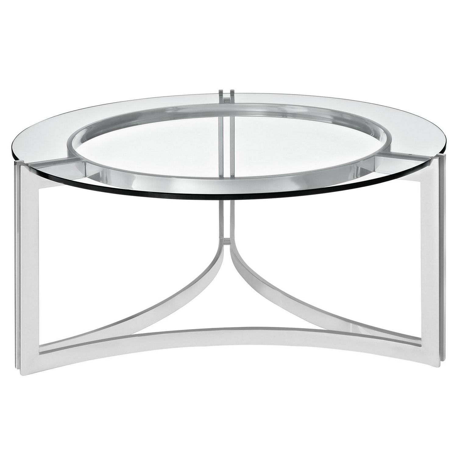 Silver Signet Stainless Steel Coffee Table - Image 2