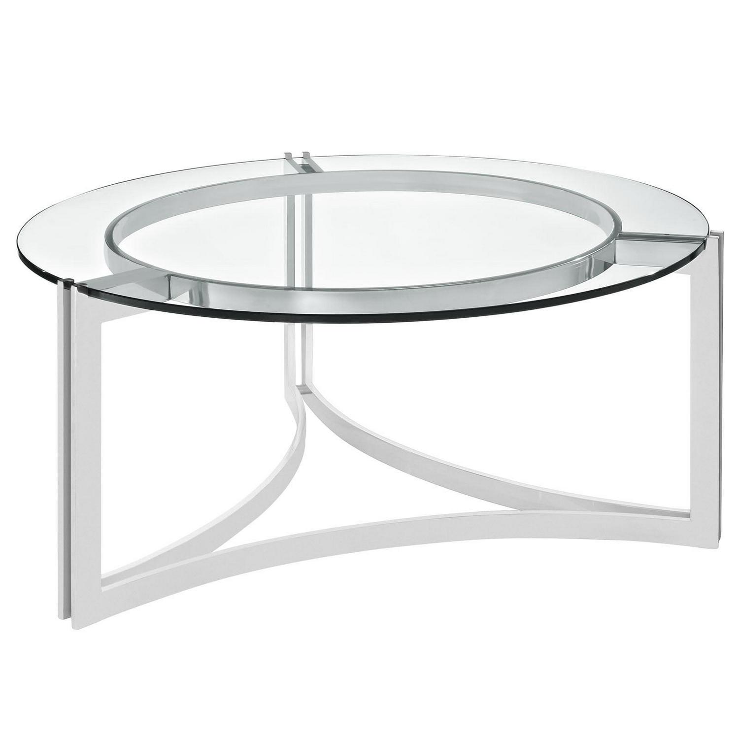 Silver Signet Stainless Steel Coffee Table - Image 3