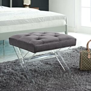Modway Swift Bench in Gray