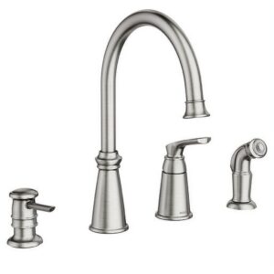 Moen 87044Srs Spot Resist Stainless One-Handle High Arc Kitchen Faucet