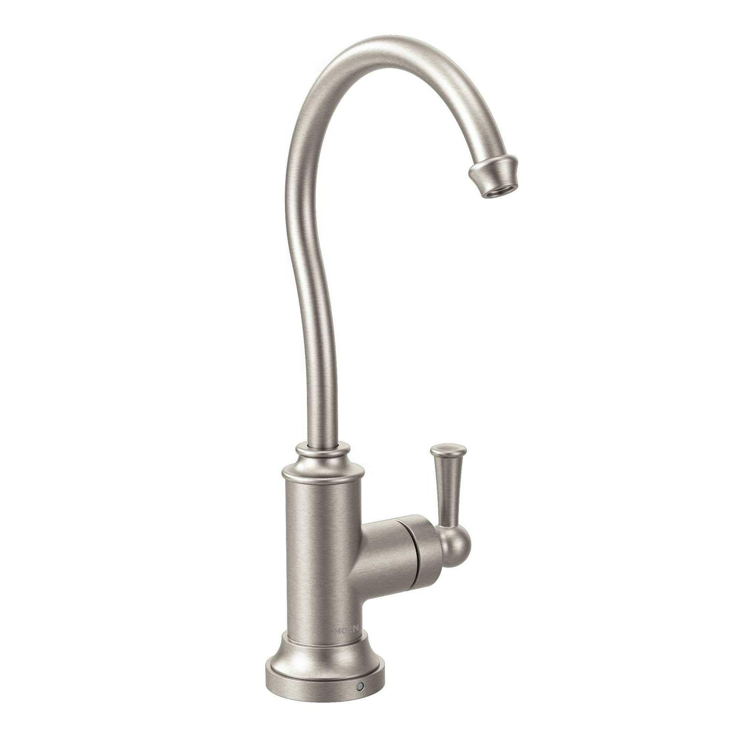 Matte black one-handle high arc beverage faucet - Image 4