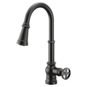 Moen S72003Bl Matte Black One-Handle Pulldown Kitchen Faucet
