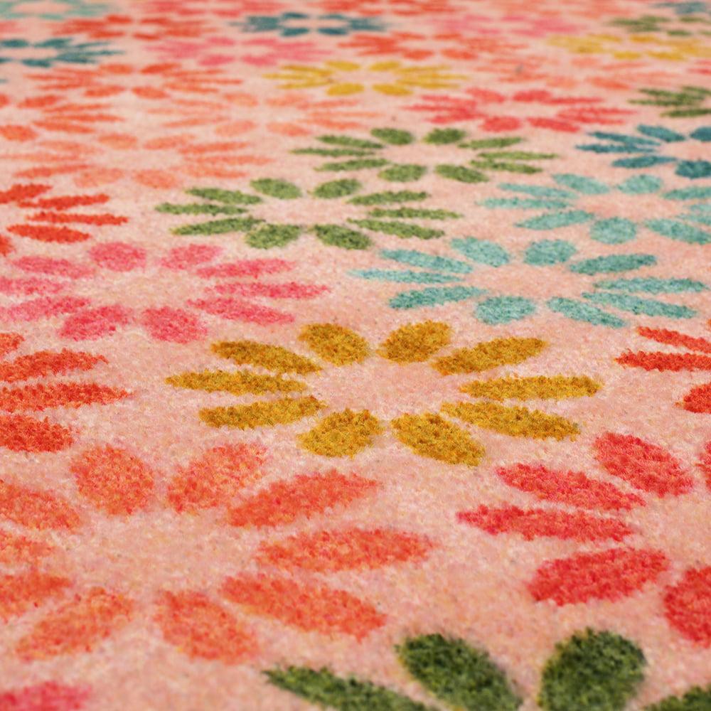 Mohawk Home Prismatic Enchanted Floral Pink Contemporary Nature Kids Precision Printed Area Rug, 5'x8', Pink & Green - Image 6