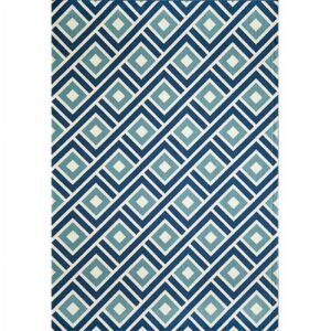 Momeni Baja Area Rug, Blue, 5'3" X 7'6"