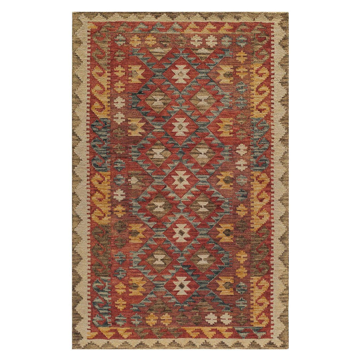 Momeni Casual Rectangle Area Rug, Red, 5' X 8'