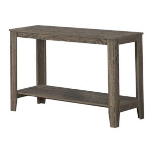 Accent Table Console Entryway Narrow Sofa Bedroom Laminate Brown