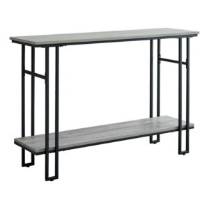 Accent Table Console Entryway Narrow Sofa Living Room Bedroom Metal Grey