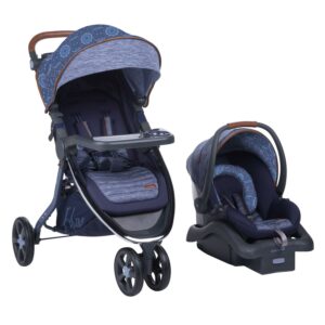 Monbebe Edge Travel System Stroller and Rear-Facing Infant Car Seat, Boho