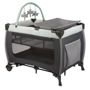 Monbebe Willow Rocking Baby Play Yard with Full Size Bassinet, Stardust