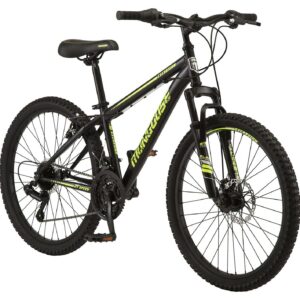 Mongoose 24-in. Excursion Unisex Mountain Bike, Black and Yellow, 21 Speeds