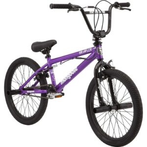 Mongoose Brawler 20" BMX Freestyle Bike, Single Speed, Girls, Purple