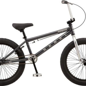 Mongoose Rebel X1 BMX Bike, 20-in. Wheels, Kids Ages 7-14 Years, Gray Child Bicycle