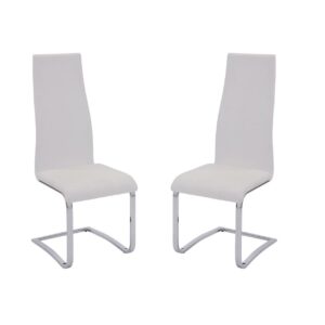 Montclair Upholstered Dining Side Chair White (Set of 4)