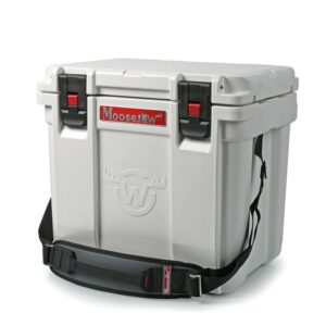 Moosejaw 25 Quart Ice Fort Hard Cooler with Microban, Snow