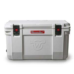 Moosejaw 50 Quart Ice Fort Hard Cooler with Microban, Snow