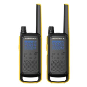 Motorola Solutions T470 Two-Way Radio Black W/Yellow (2 Pack)