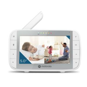 Motorola VM36XL-2 | 5" HD Video Baby Monitor with Motorized Pan, Tilt & Zoom Dual Cameras | 1000ft Range 2.4 GHz Wireless
