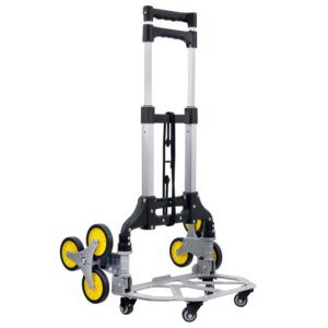 Mount-It! Tri-Wheel Stair Climber Hand Truck with Foldable Design