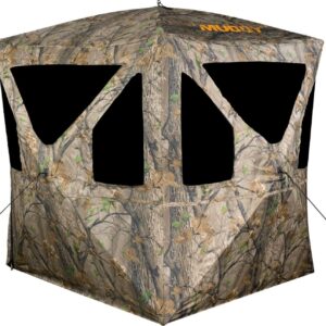 Muddy Hunting Whitetail Deer Buck Hog Silent Standing Height 64” Epic Camo Pattern Ravage Ground Blind