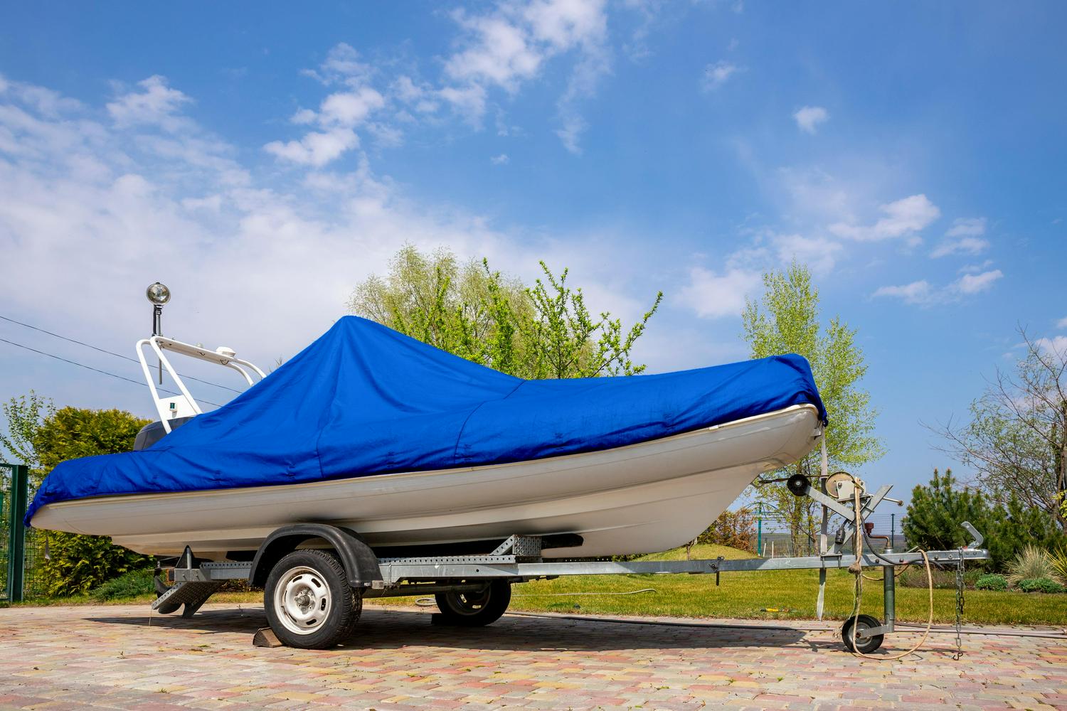 30 ft. x 60 ft. Multi-Purpose Blue Poly Tarp Cover 4.2 Mil Thick Weave Material, Waterproof - Image 4