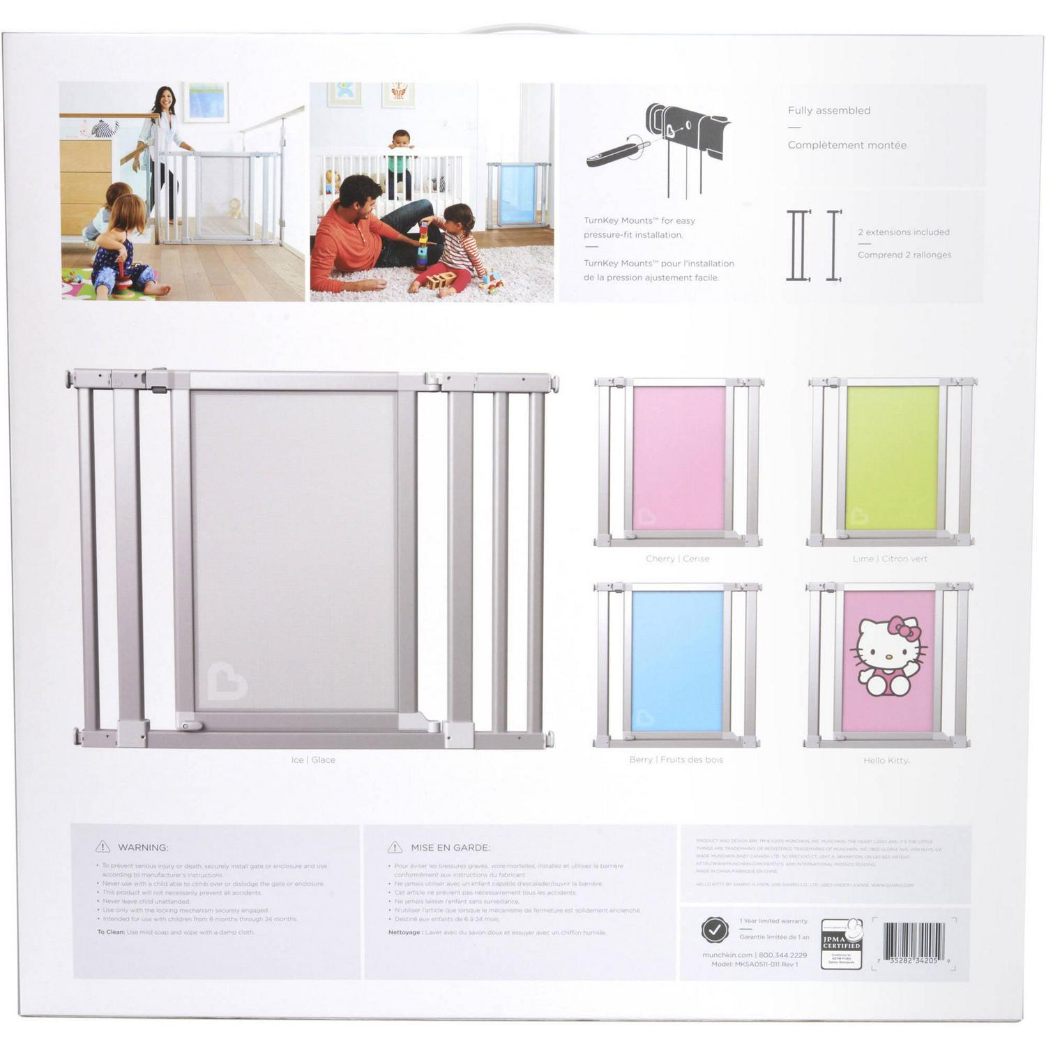 Munchkin 34205 Vibe Mesh & Steel Baby Gate, Ice - Image 8