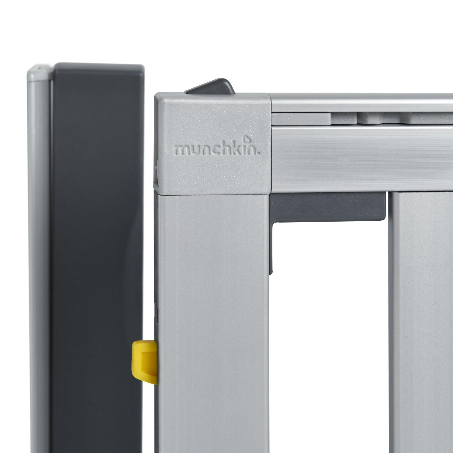 Munchkin LOFT Wall-Mounted Extra Wide Baby Safety Gate, 30.5" Tall x 40" Wide, Silver Aluminum - Image 4