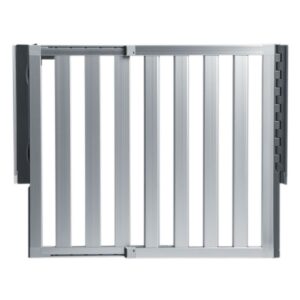 Munchkin LOFT Wall-Mounted Extra Wide Baby Safety Gate, 30.5" Tall x 40" Wide, Silver Aluminum