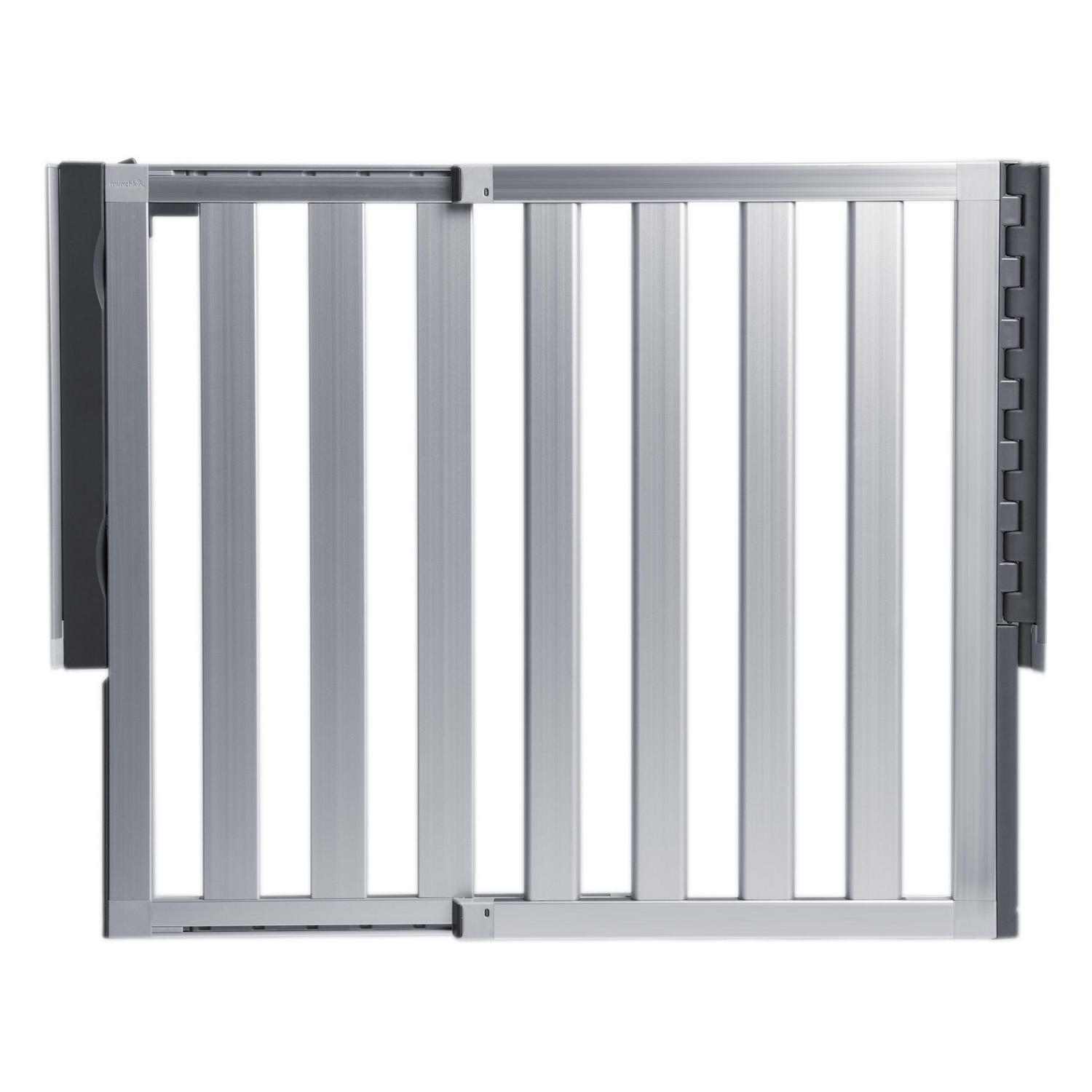 Munchkin LOFT Wall-Mounted Extra Wide Baby Safety Gate, 30.5" Tall x 40" Wide, Silver Aluminum