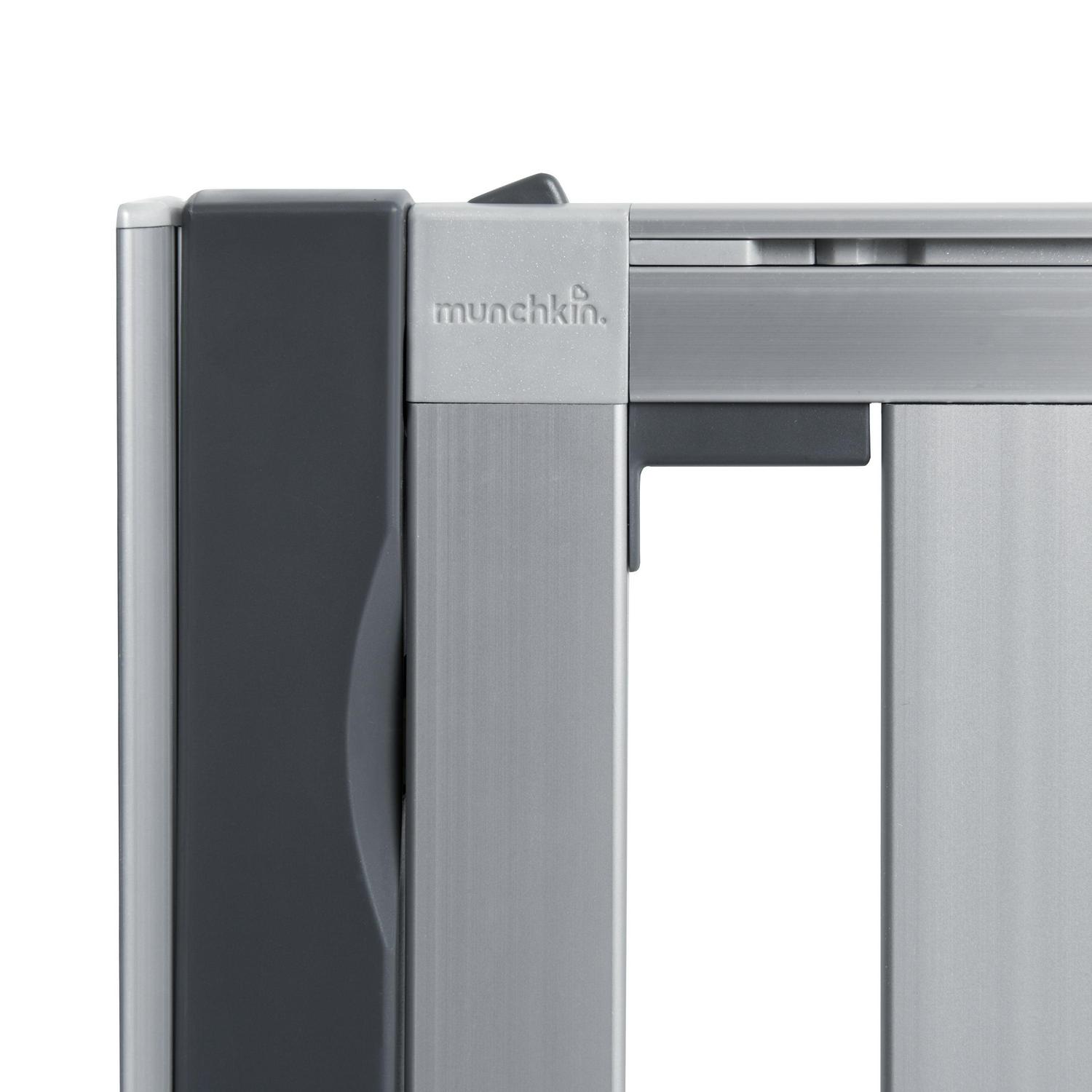 Munchkin LOFT Wall-Mounted Extra Wide Baby Safety Gate, 30.5" Tall x 40" Wide, Silver Aluminum - Image 5