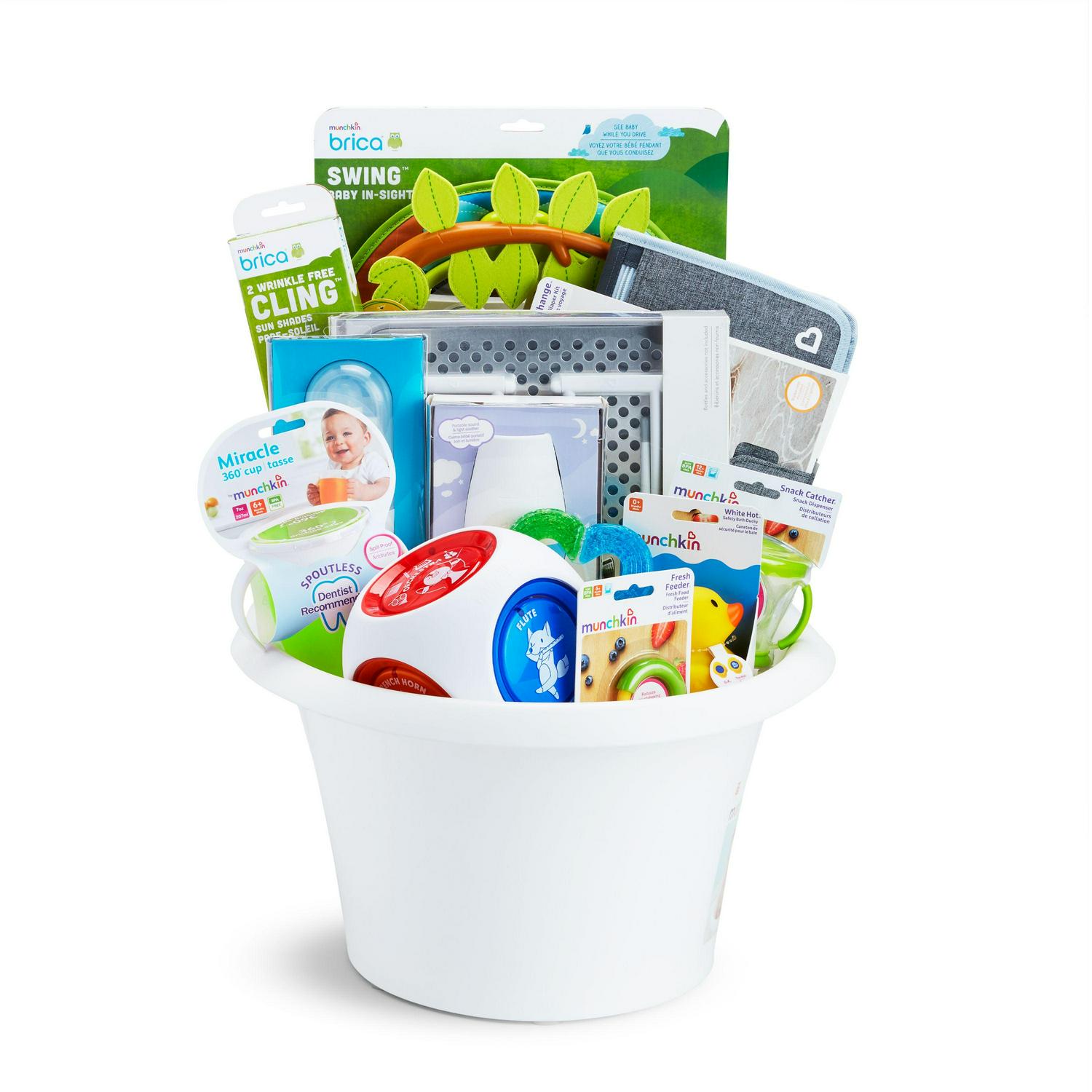 Munchkin® VIB Baby Gift Basket, Great for Baby Showers, Includes 20 Baby Products, Neutral, Unisex - Image 3