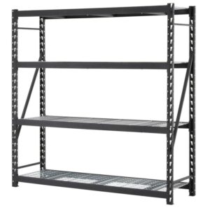 Muscle Rack 4-Tier Wire Steel Freestanding Shelving Unit