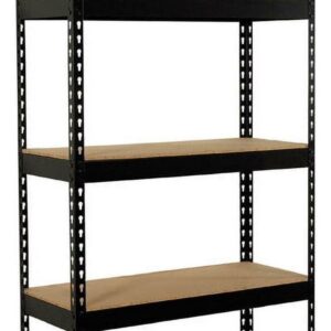 Muscle Rack Adjustable 3200 lbs Capacity 34"W x 14"D x 72"H 5-Shelf Freestanding Shelves, Black