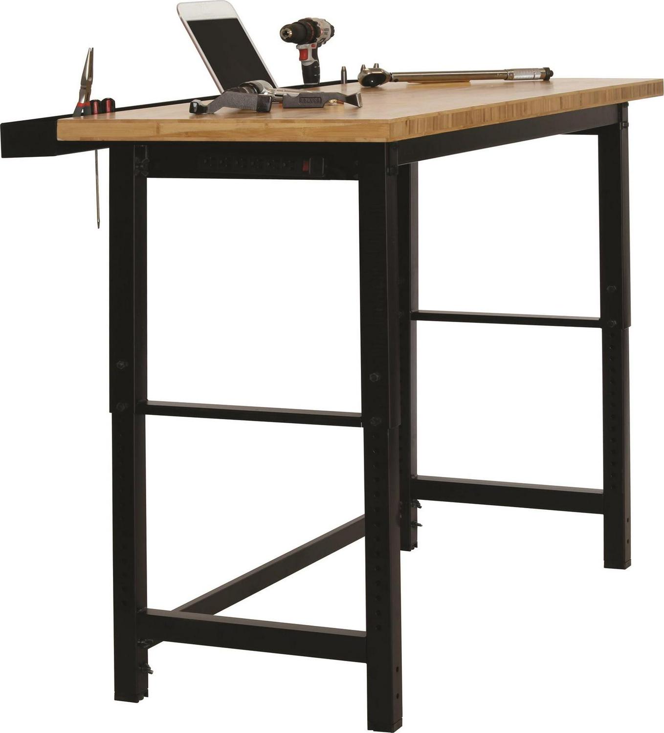 Muscle Rack Bamboo Top Workbench, 5" Height, 74" width, 25" Length - Image 2